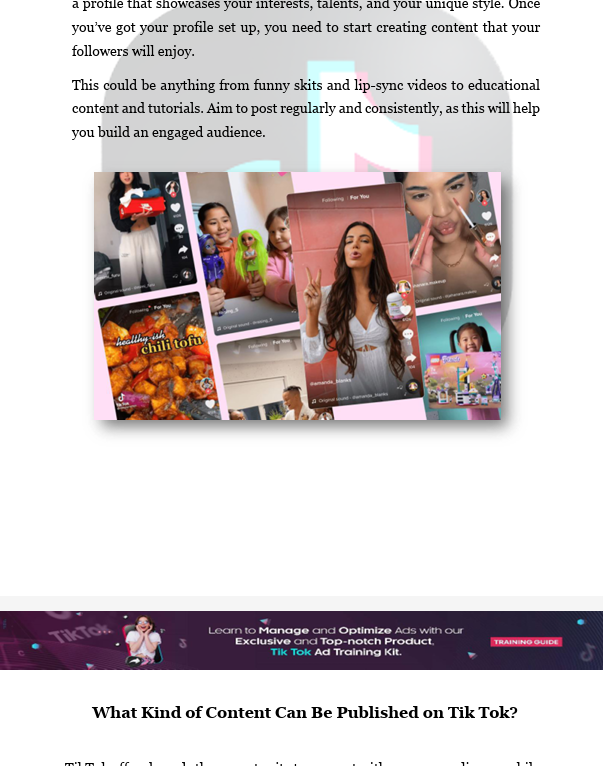 Tik Tok Ad Mastery