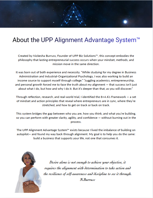 The UPP Alignment Advantage System Free Guide